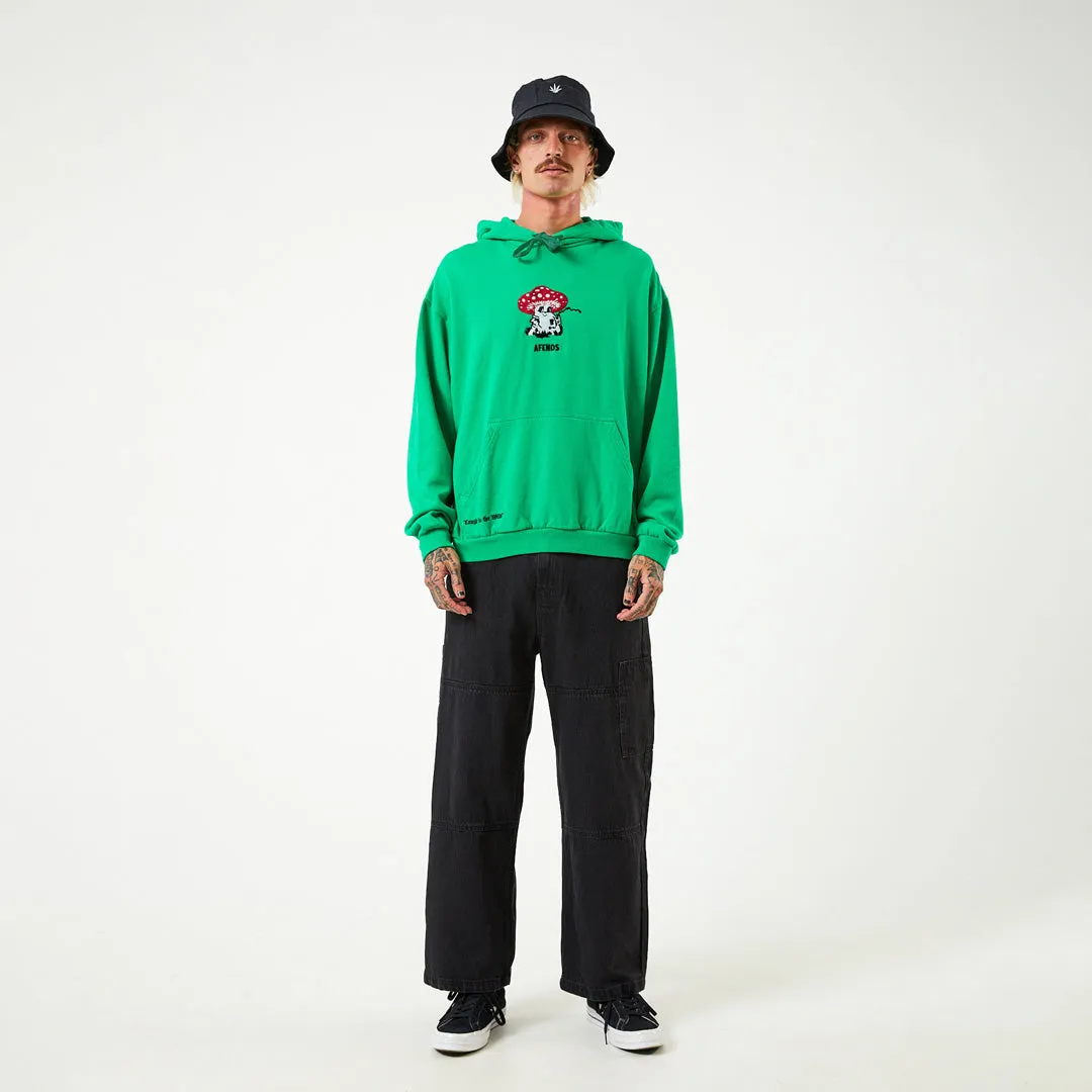 AFENDS Mens Caught In The Wild - Graphic Hoodie - Forest