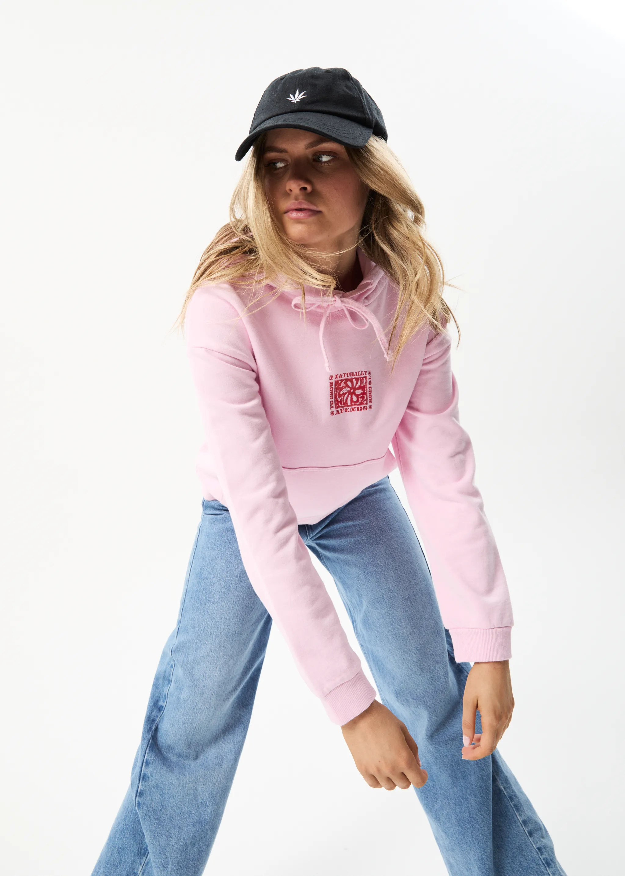 AFENDS Womens To Grow - Graphic Hoodie - Powder Pink