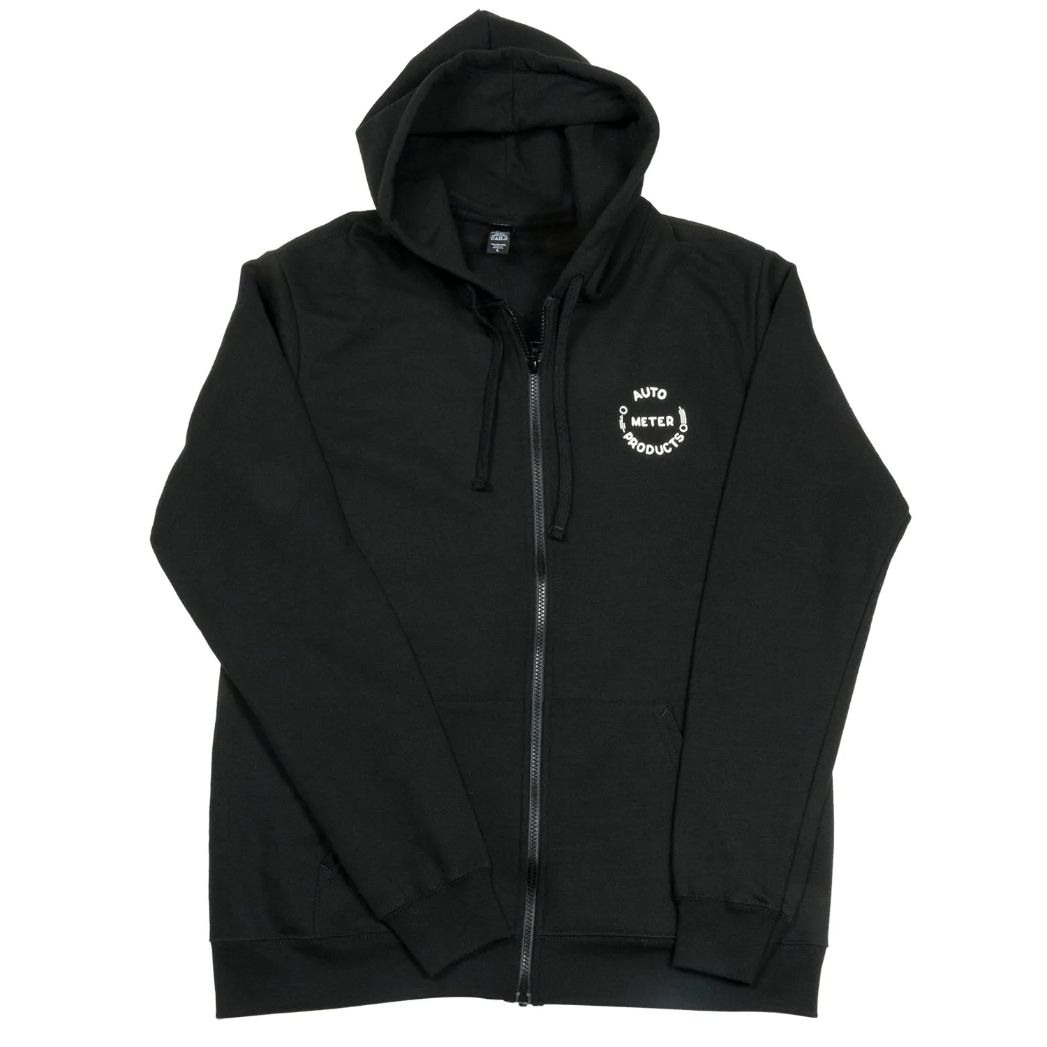 AutoMeter 0448L ZIP HOODIE; ADULT LARGE; BLACK; VINTAGE