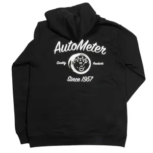 AutoMeter 0448XL ZIP HOODIE; ADULT XLARGE; BLACK; VINTAGE