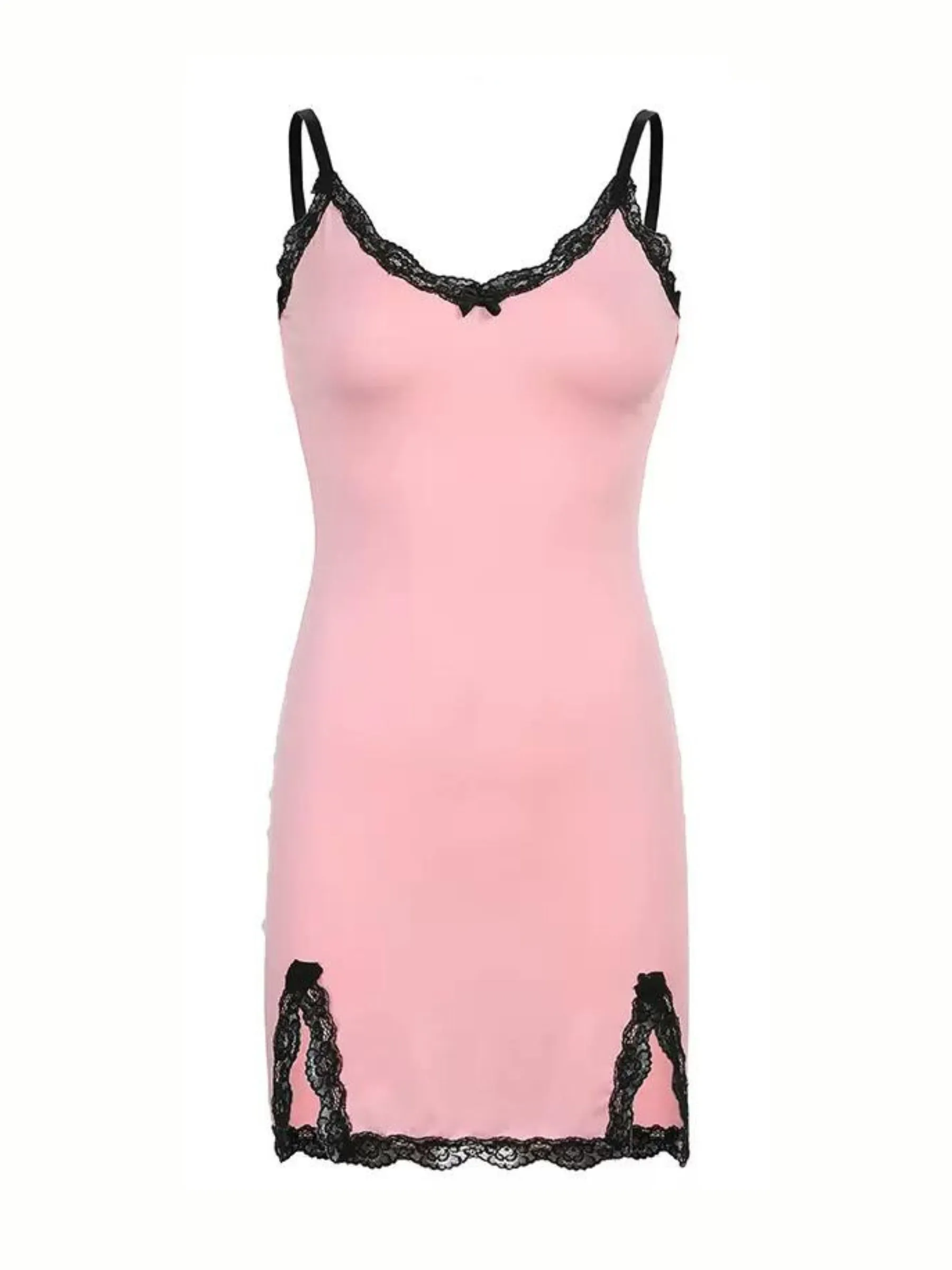 Bonnyshow Jazelle Mini Dress with Lace Detail