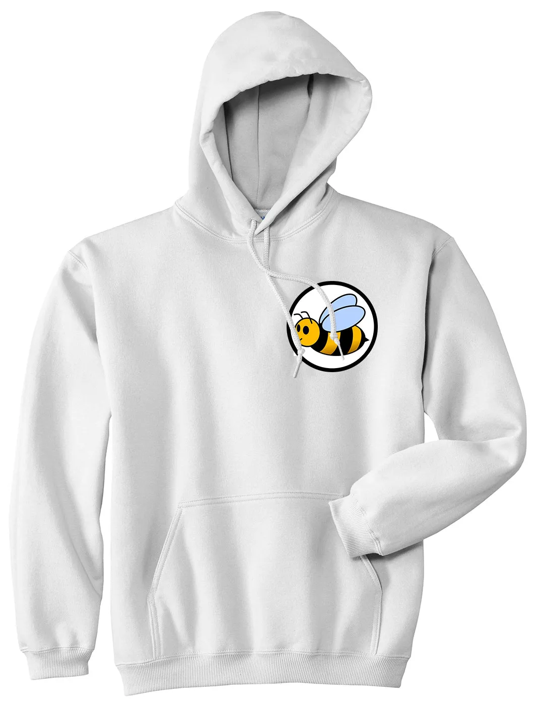 Bumble Bee Chest Mens Pullover Hoodie