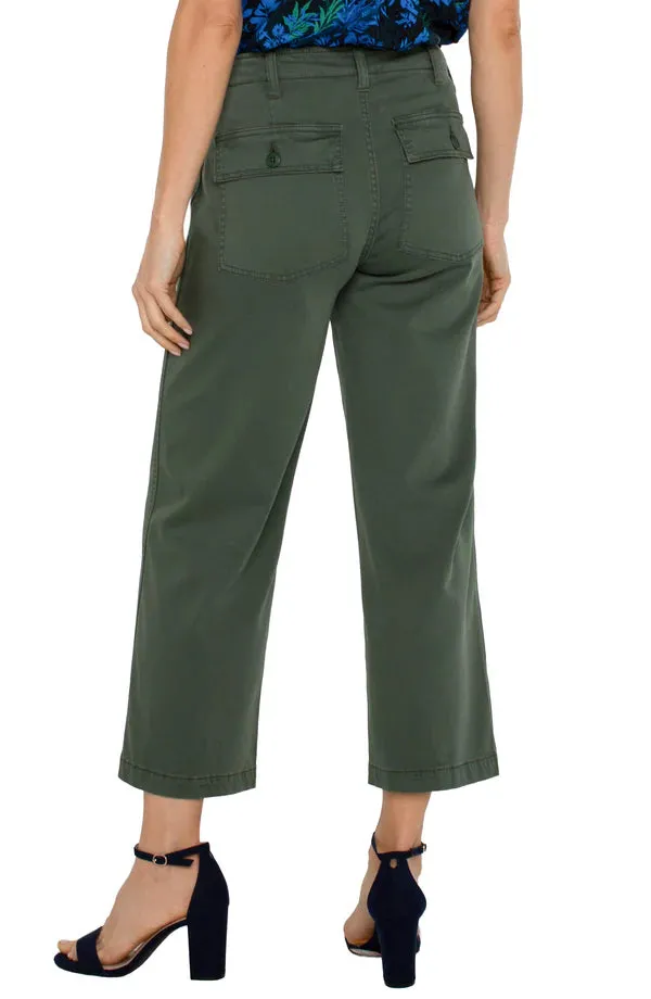 Cargo Wide Leg Crop Pant (Liverpool)