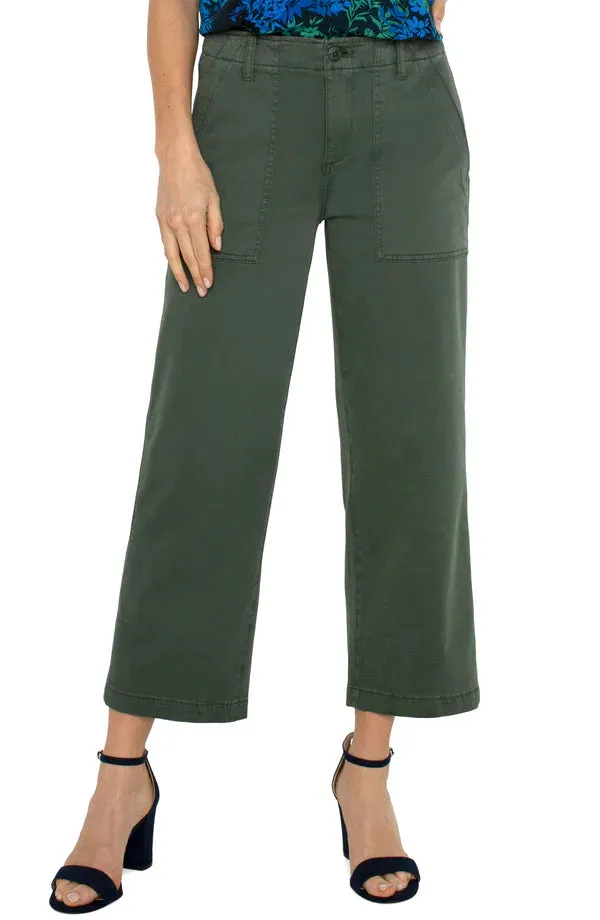 Cargo Wide Leg Crop Pant (Liverpool)