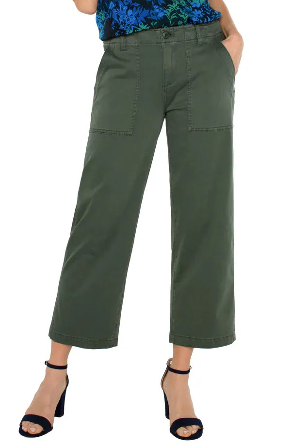 Cargo Wide Leg Crop Pant (Liverpool)