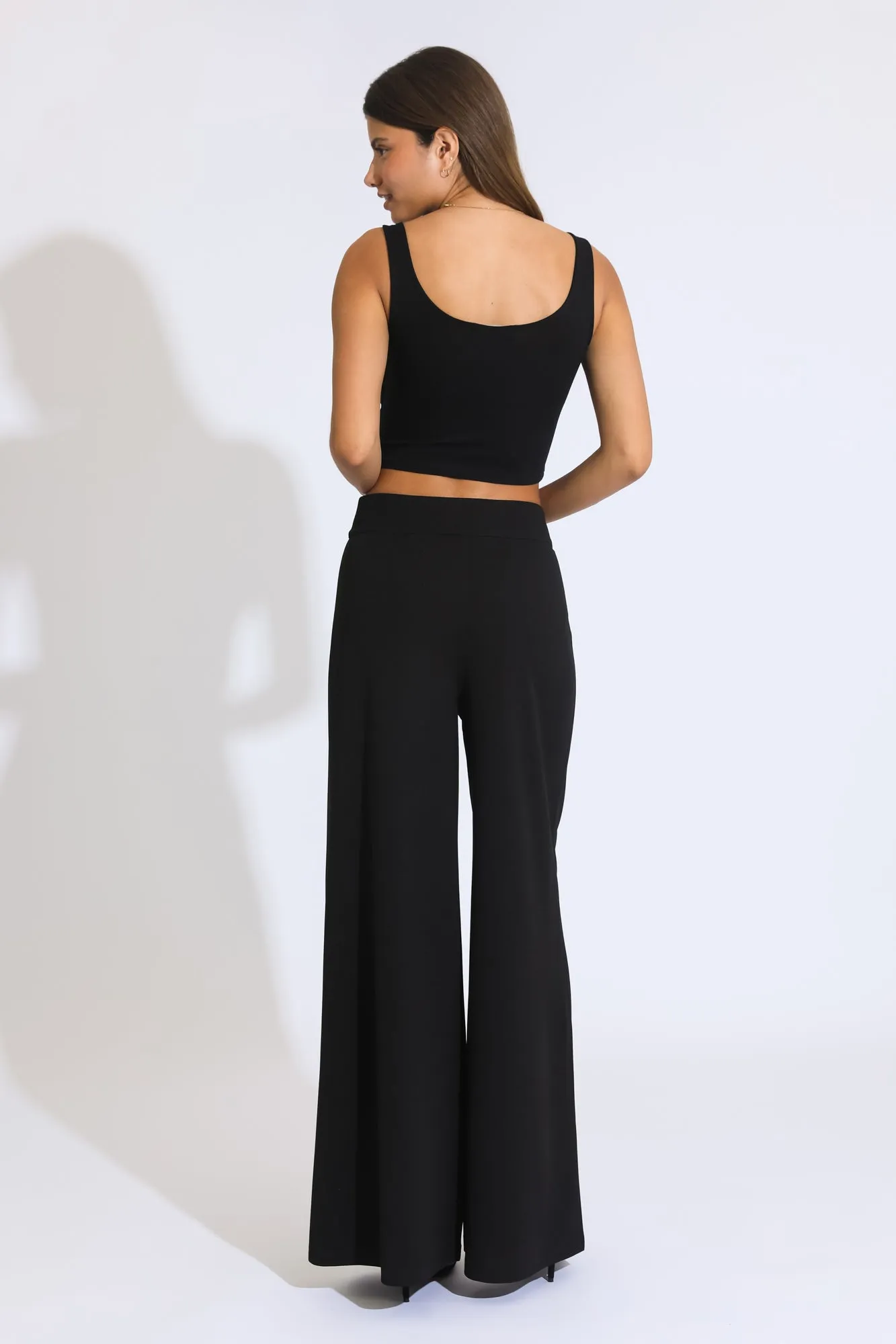 Carrie Extreme Wide Leg Trousers - Black