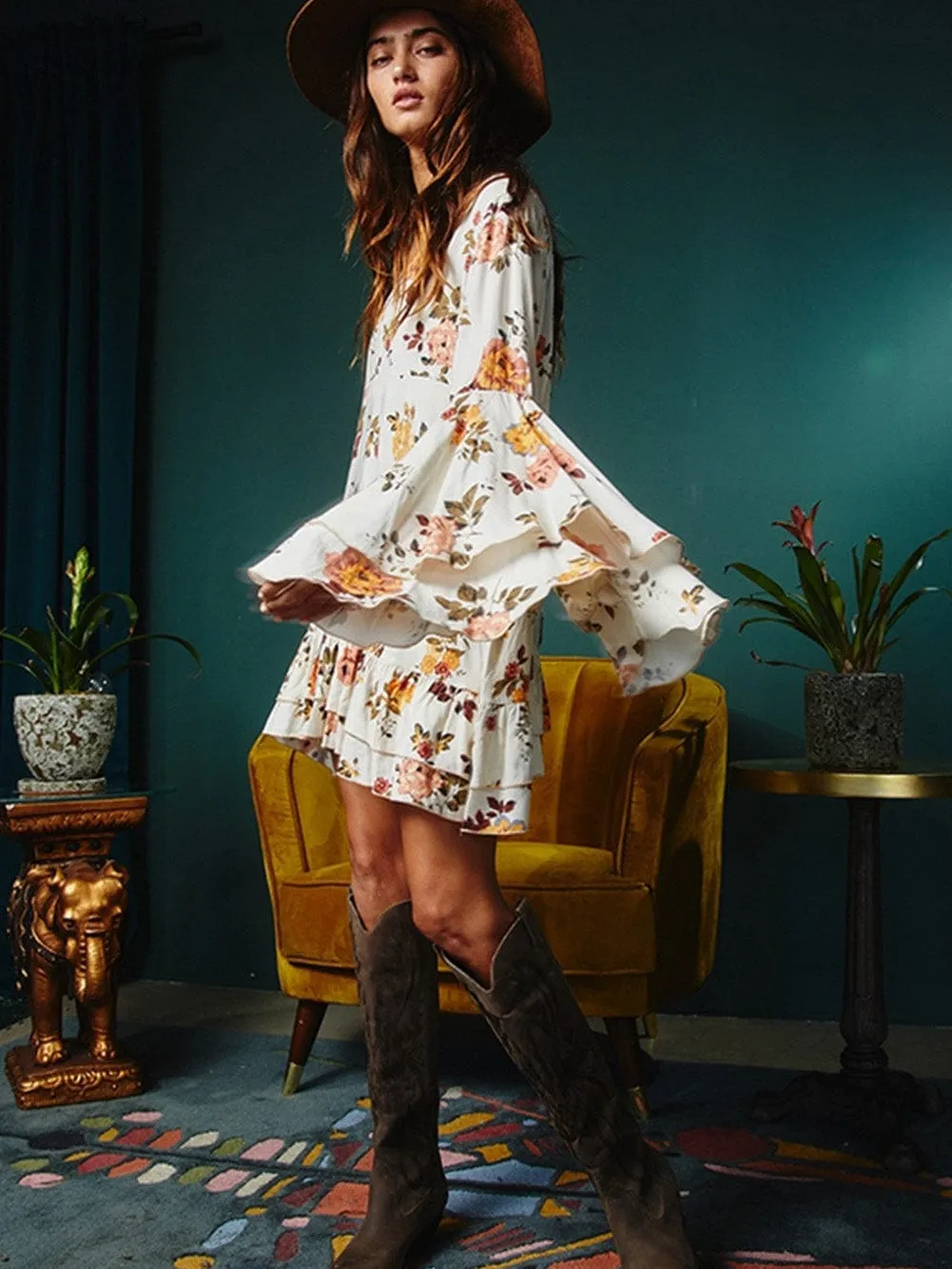 Casual Floral Dress