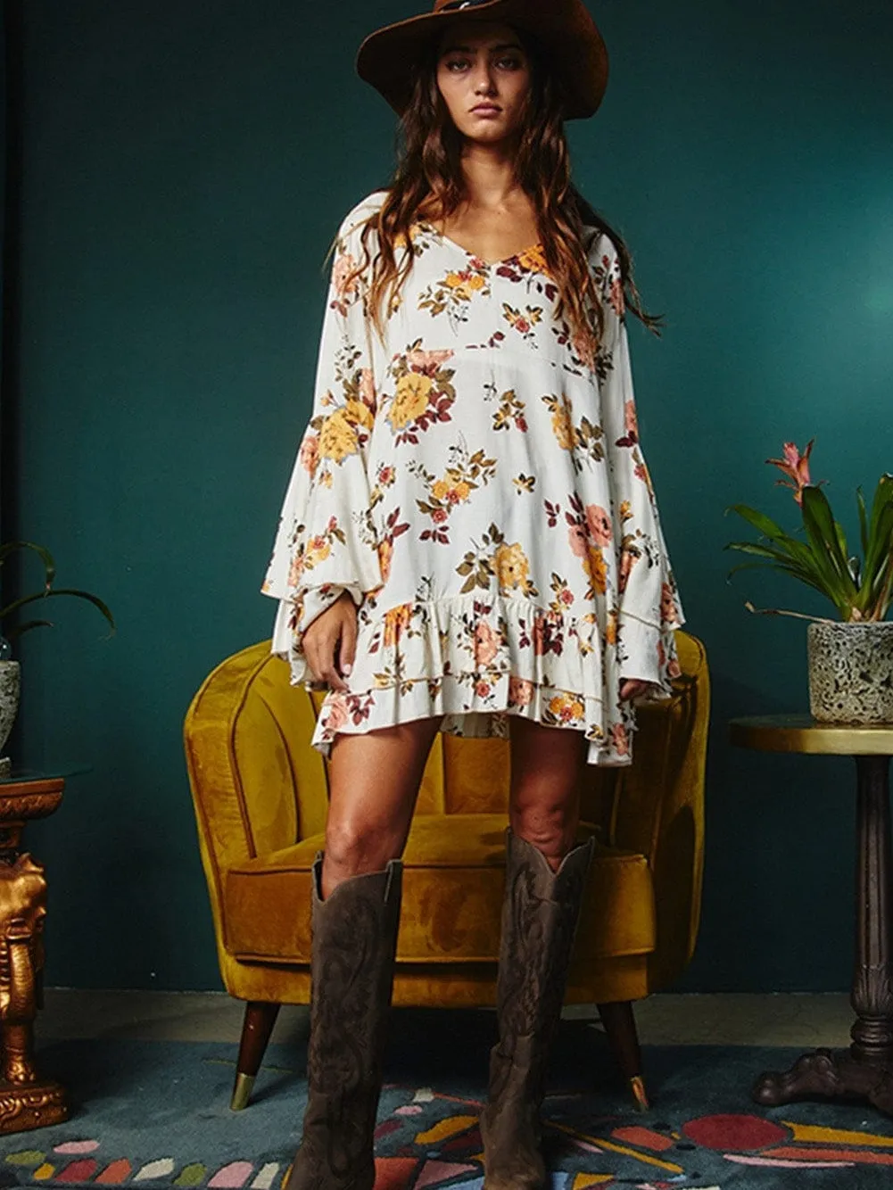 Casual Floral Dress