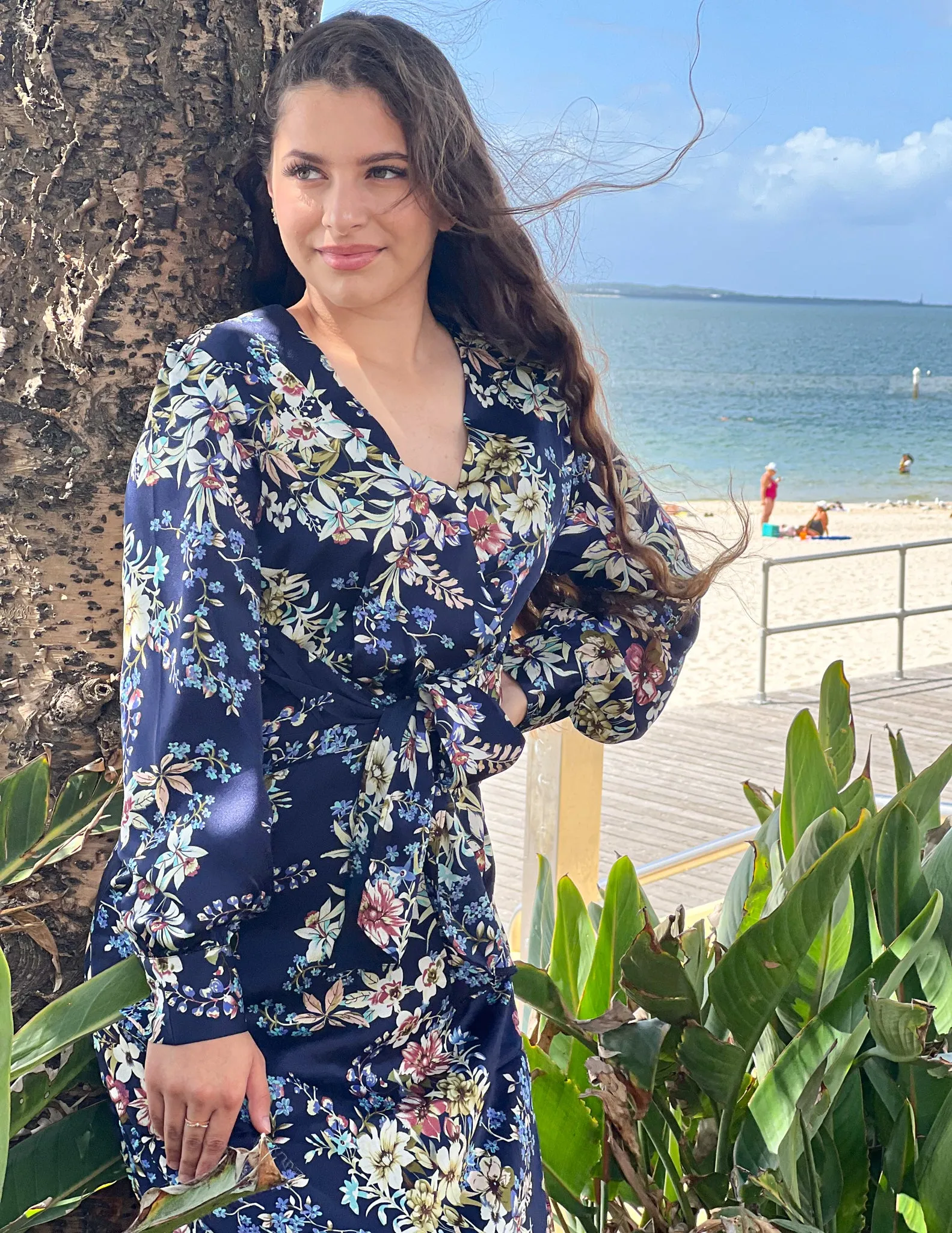Clara Floral Wrap Dress