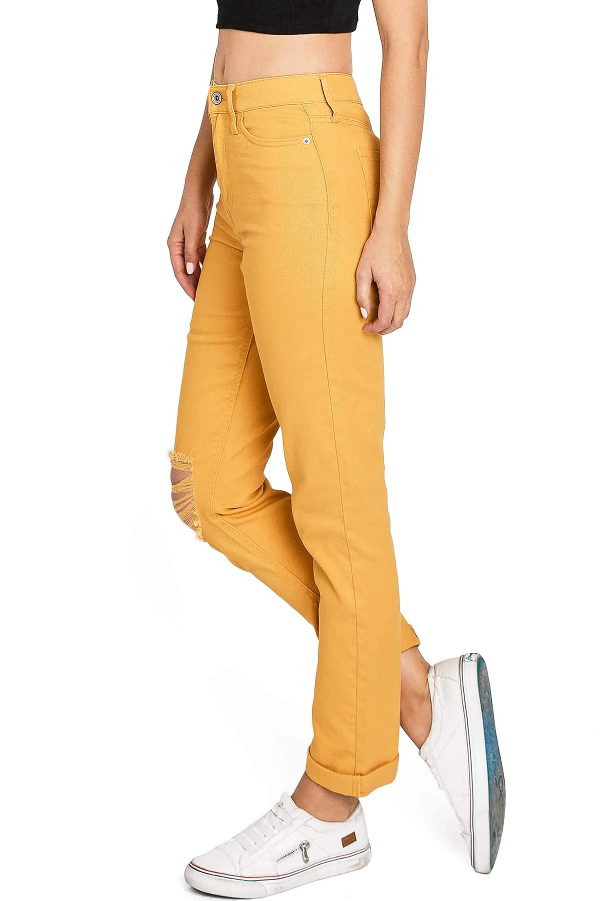 Color Wash Slim Straight Jeans