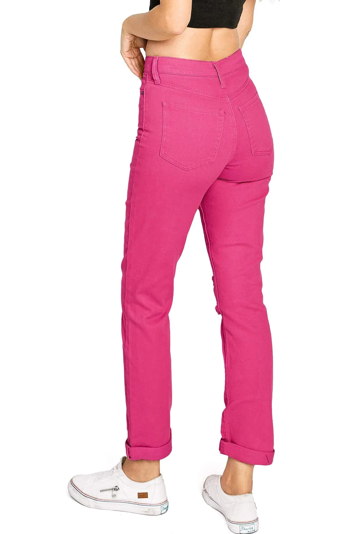 Color Wash Slim Straight Jeans
