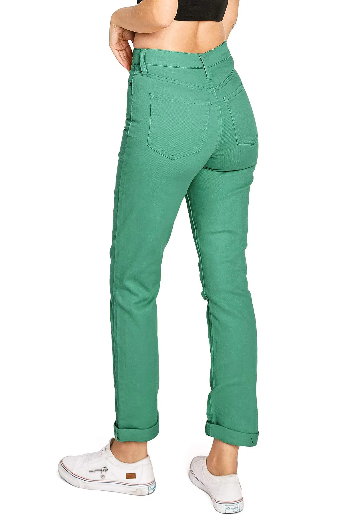 Color Wash Slim Straight Jeans