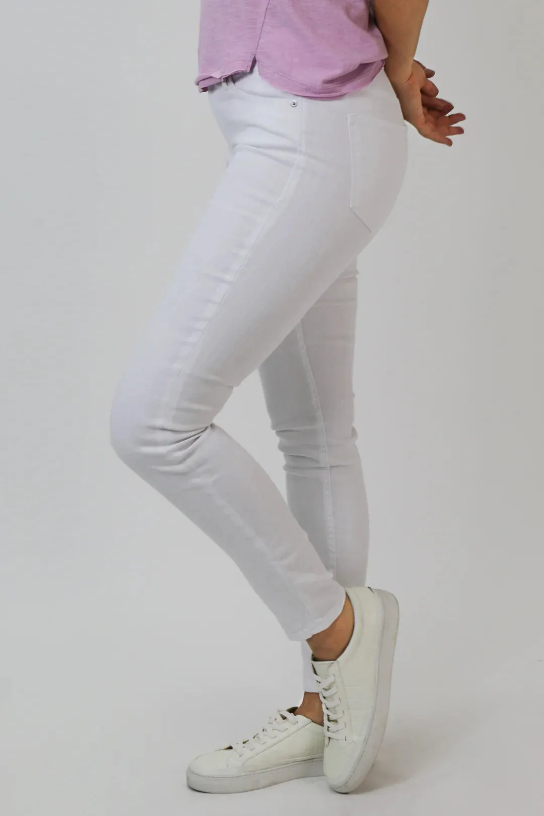 Dear John Blaire Optic White High Rise Straight