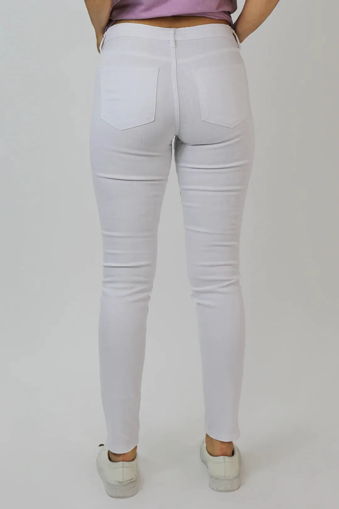 Dear John Blaire Optic White High Rise Straight
