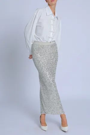Disco Night Sequin Pencil Skirt