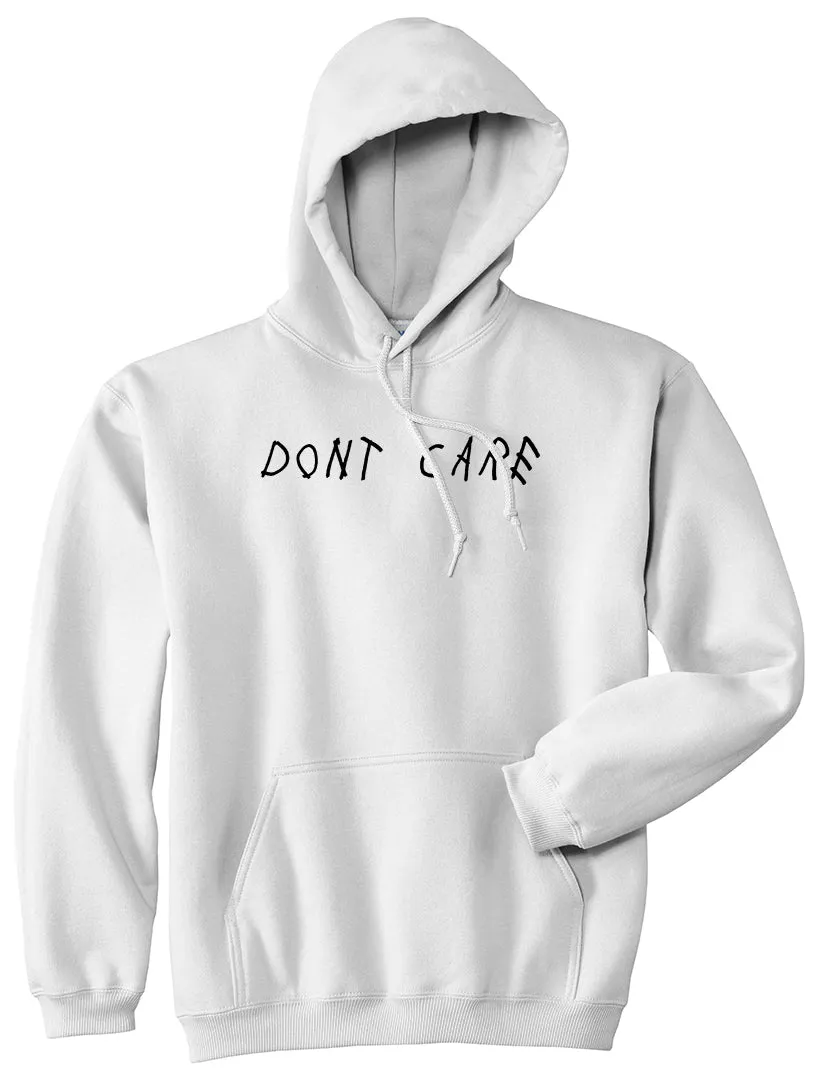 Dont Care Mens Pullover Hoodie