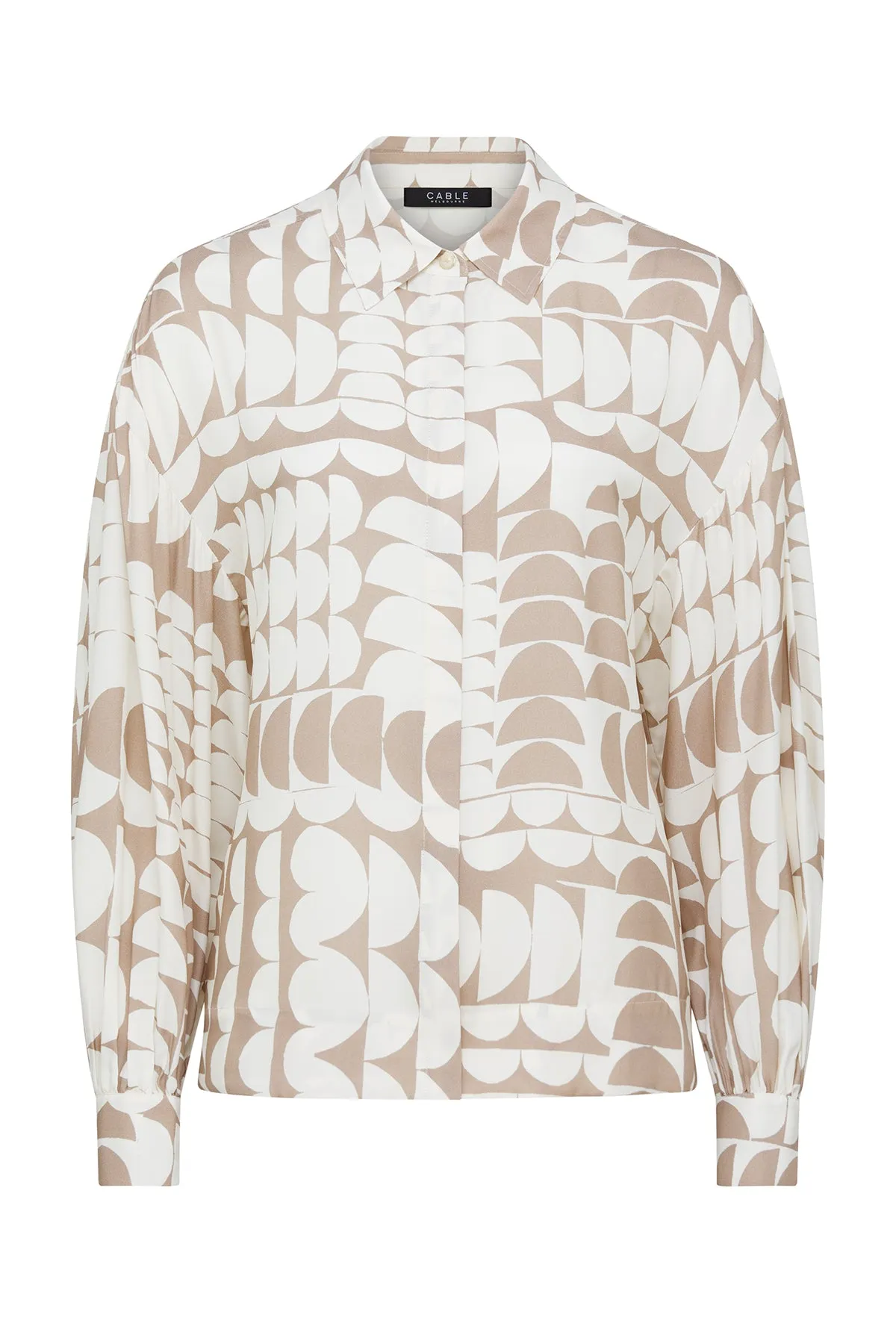 Dune Blouse - Half Moon Print