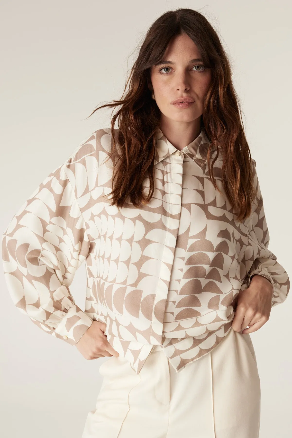 Dune Blouse - Half Moon Print