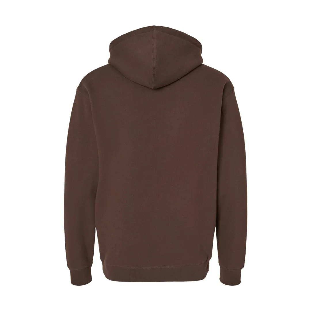 ESTD. HEAVYWEIGHT STANDARD HOODED SWEATSHIRT - MUD BROWN / BLACK (ONLY 3 LEFT)