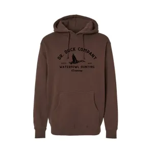 ESTD. HEAVYWEIGHT STANDARD HOODED SWEATSHIRT - MUD BROWN / BLACK (ONLY 3 LEFT)