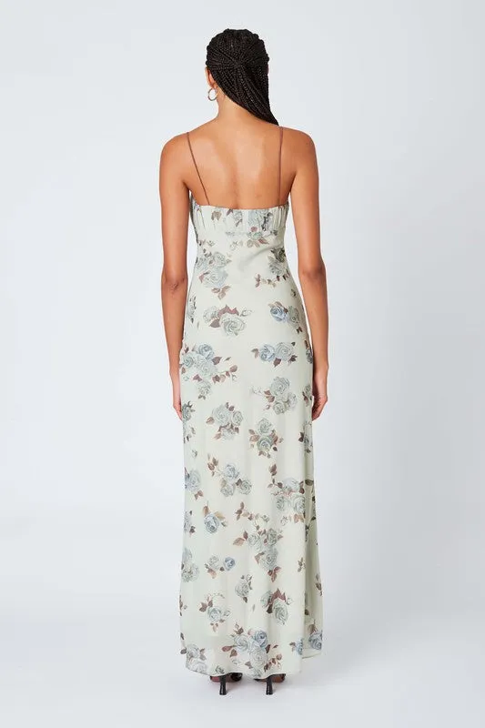 Floral Print Maxi Dress