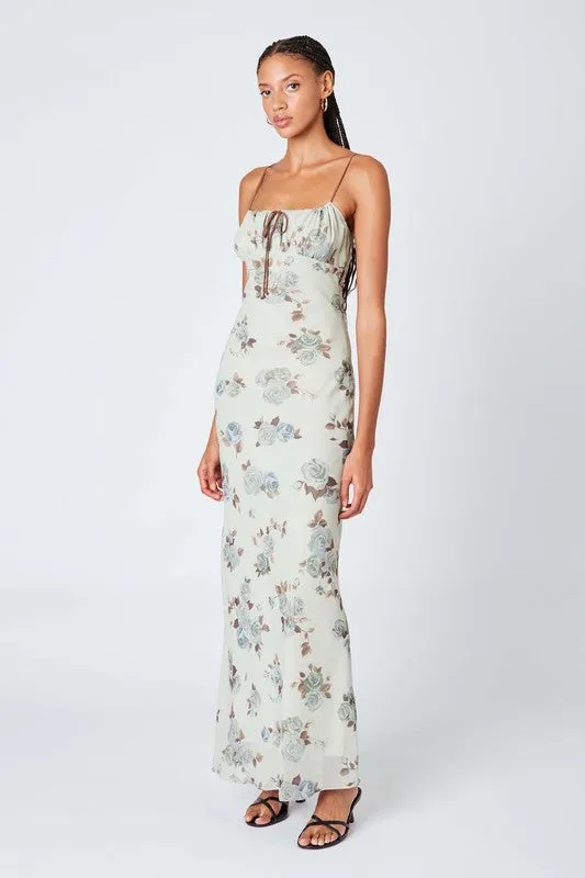 Floral Print Maxi Dress