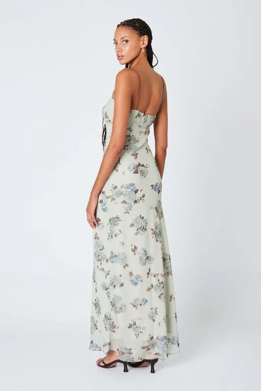 Floral Print Maxi Dress