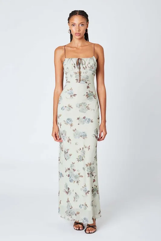 Floral Print Maxi Dress