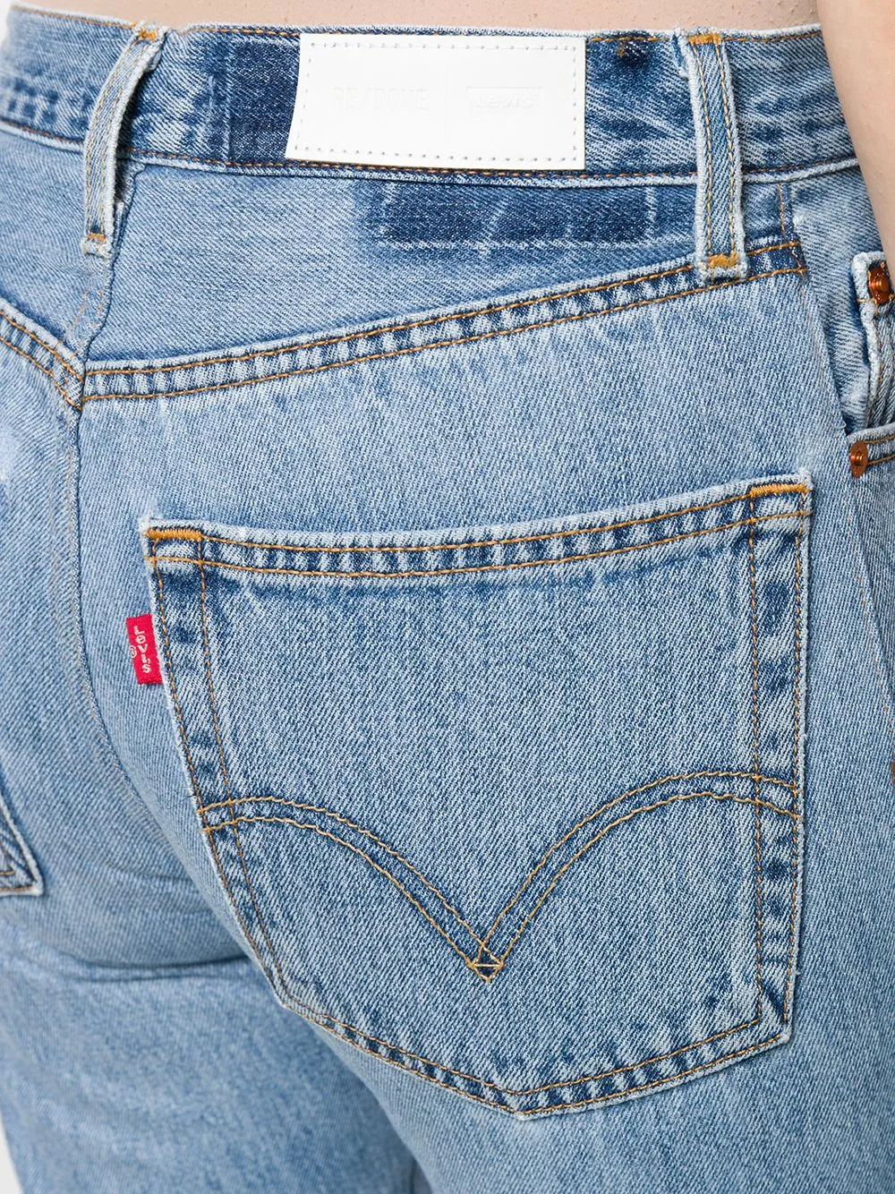 high-rise cropped jeans