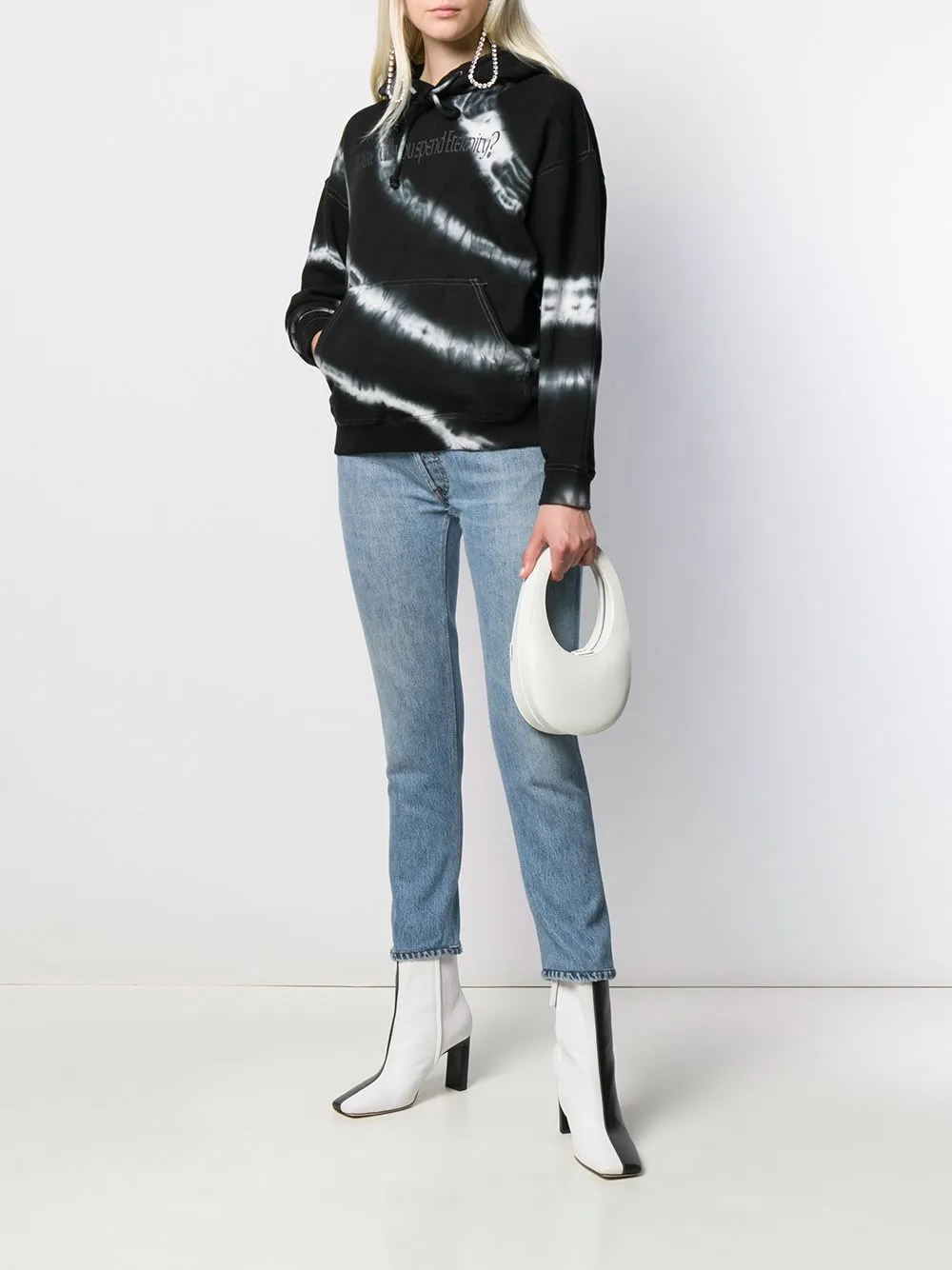 high-rise cropped jeans