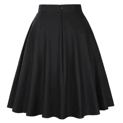 High Waisted A-Line Skirt