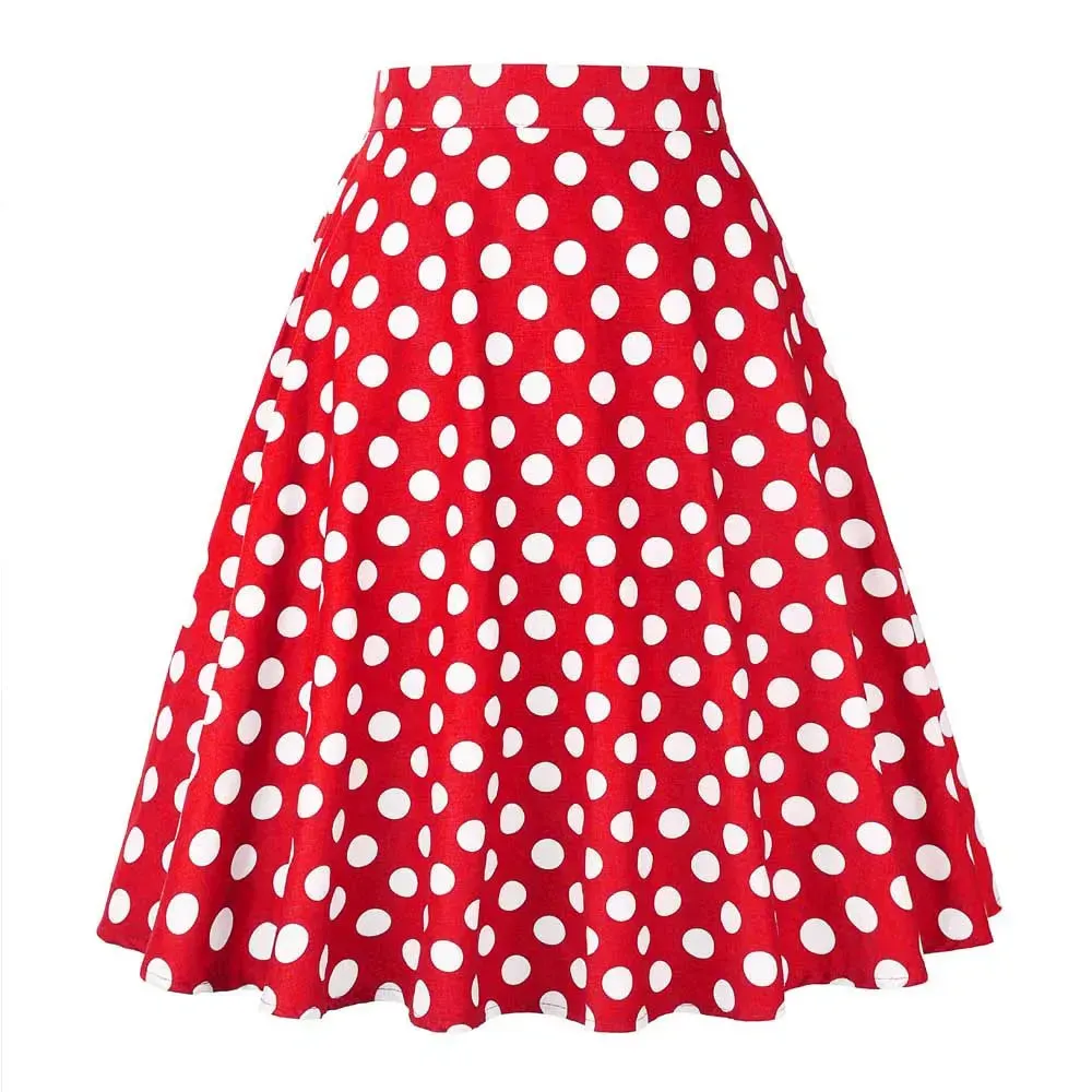 High Waisted A-Line Skirt
