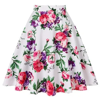 High Waisted A-Line Skirt