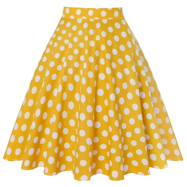 High Waisted A-Line Skirt