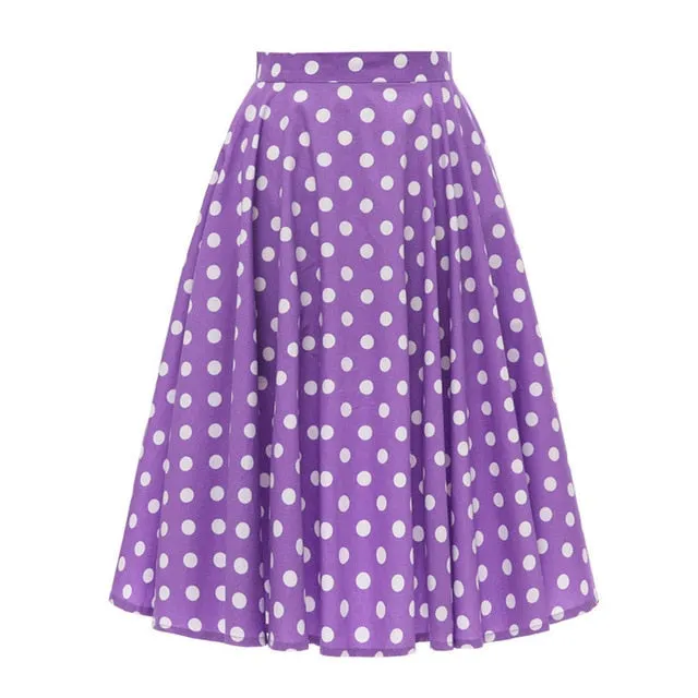 High Waisted A-Line Skirt