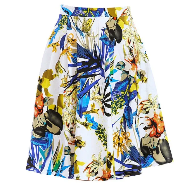 High Waisted A-Line Skirt