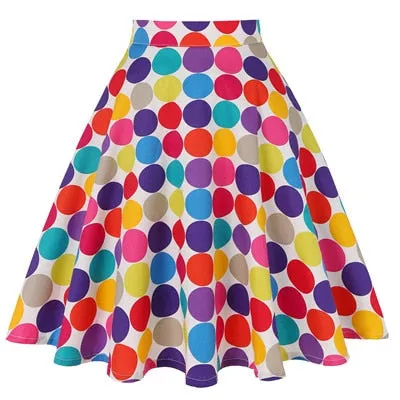 High Waisted A-Line Skirt
