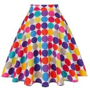 High Waisted A-Line Skirt