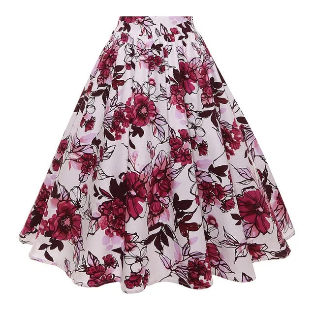 High Waisted A-Line Skirt
