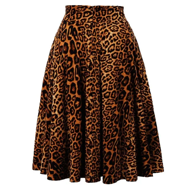 High Waisted A-Line Skirt