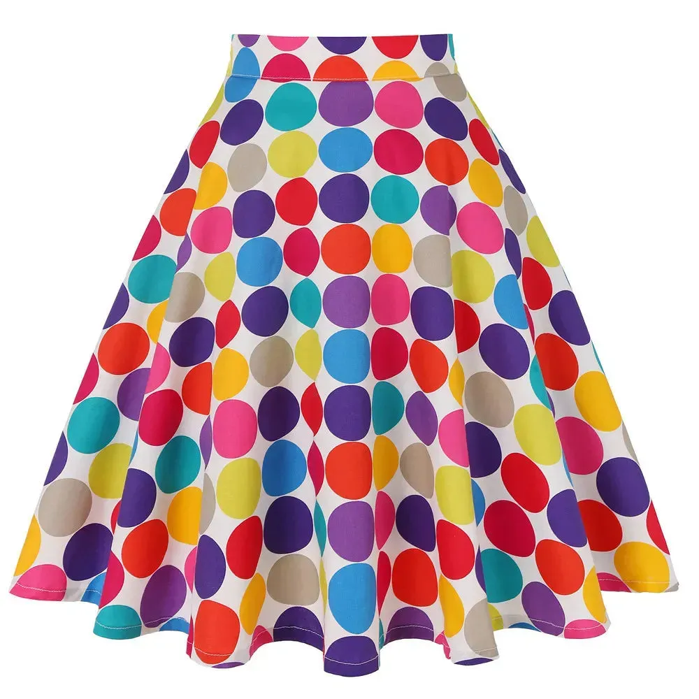 High Waisted A-Line Skirt
