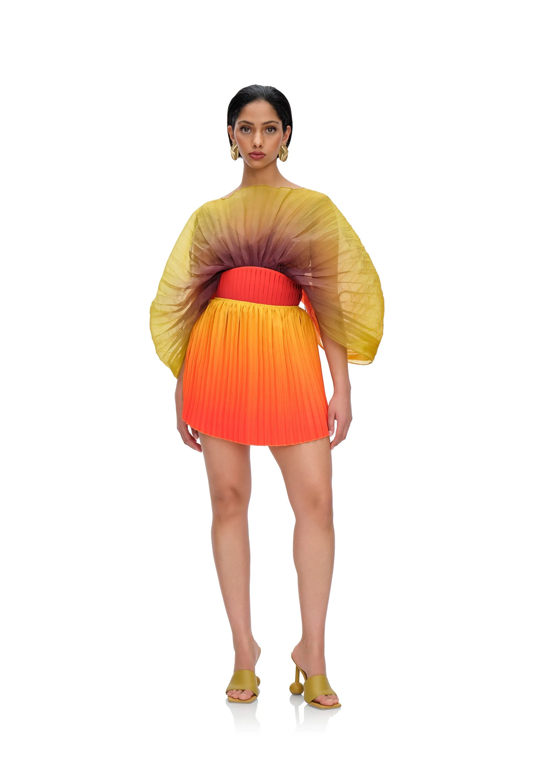KATA PLEATED MINI SKIRT
