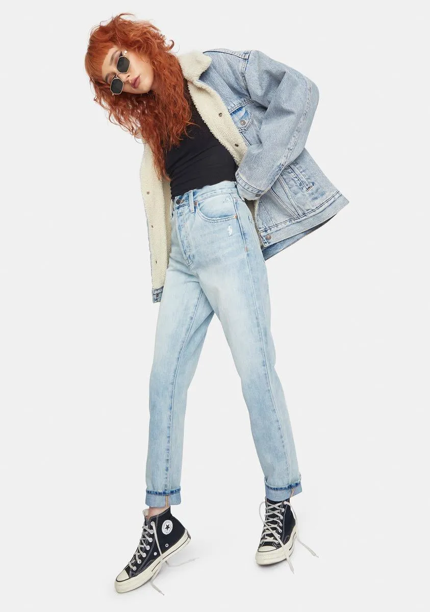 Keaton High Rise Slim Straight Denim Jeans