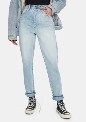 Keaton High Rise Slim Straight Denim Jeans