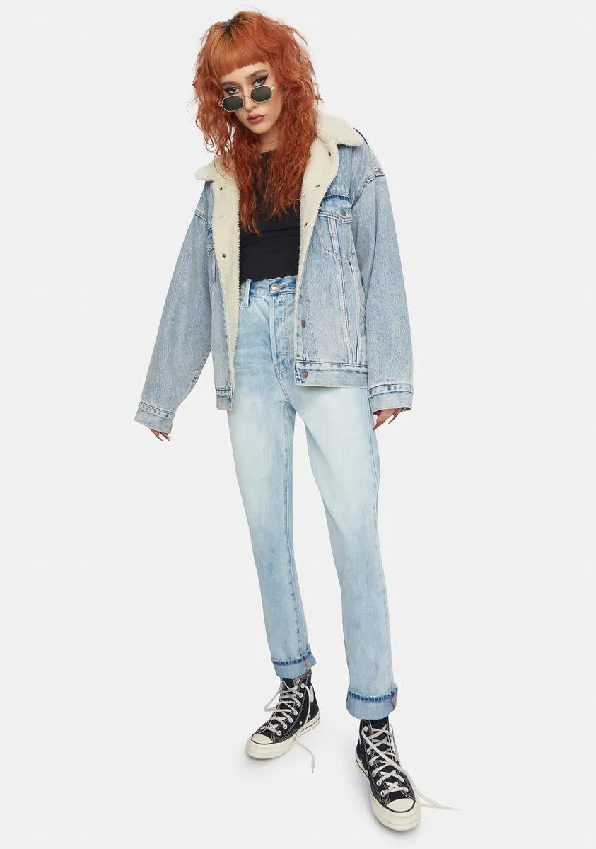 Keaton High Rise Slim Straight Denim Jeans