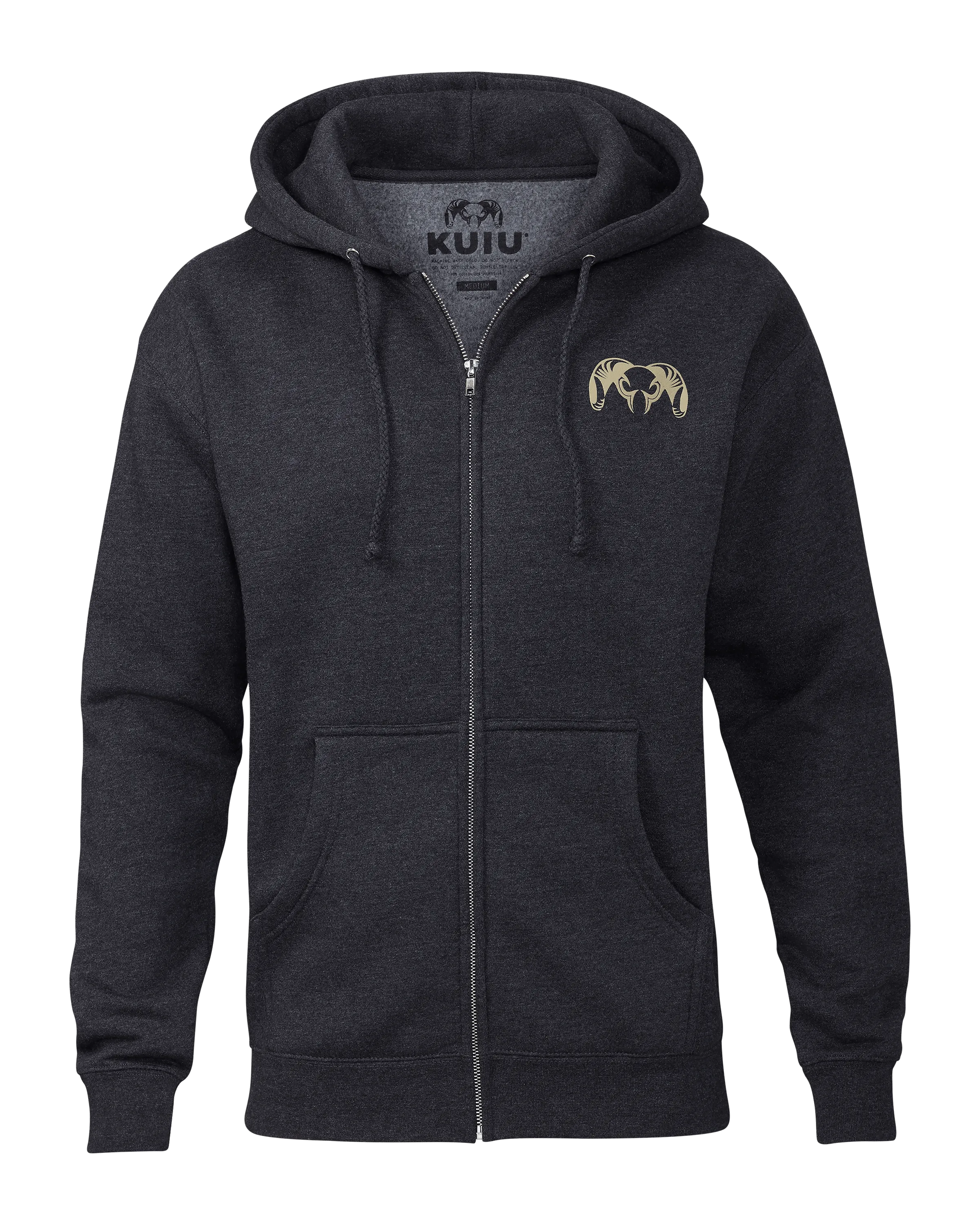KUIU Island Full-Zip Hoodie | Charcoal