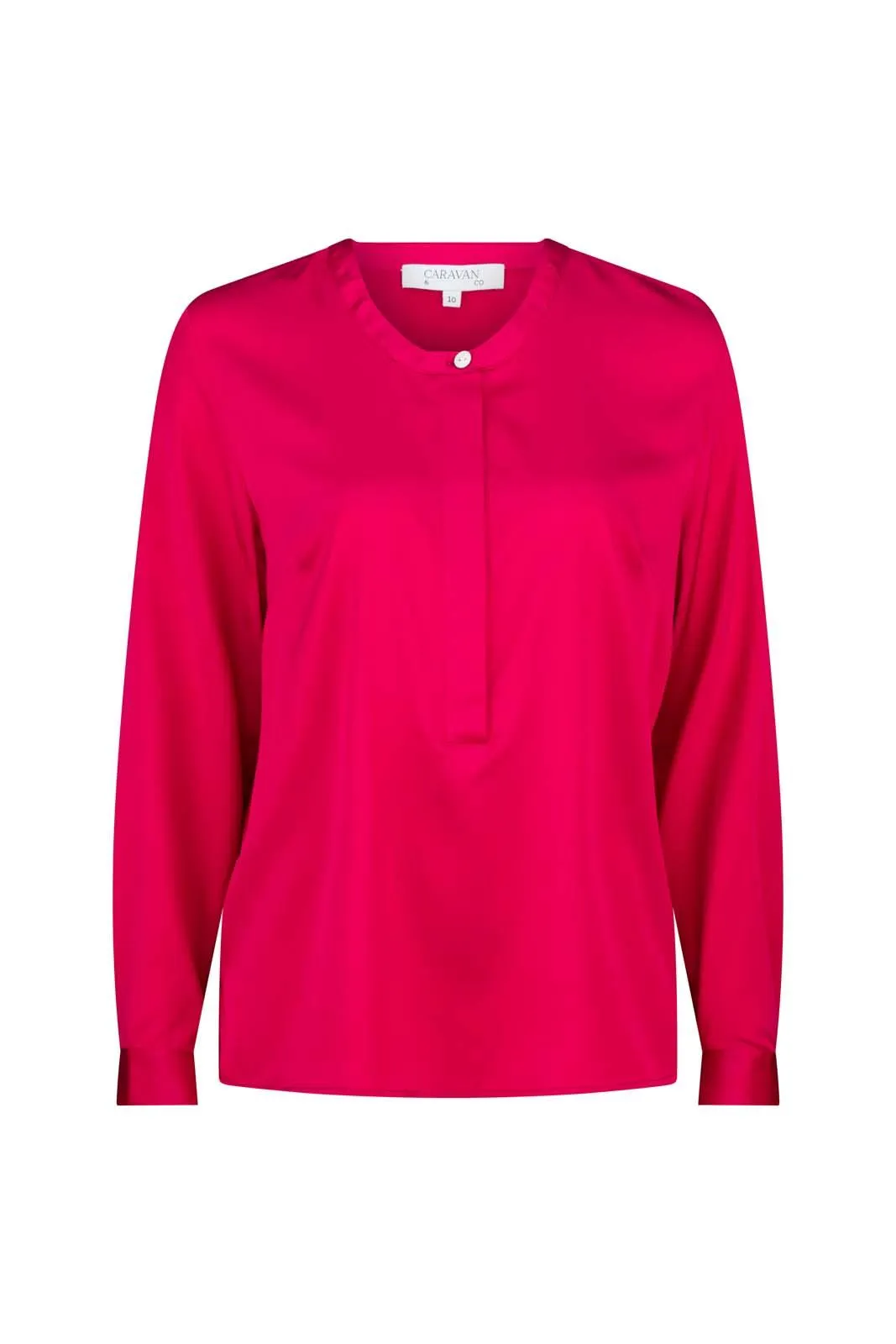 LIGHTNESS OF BEING SILK BLOUSE Beetroot