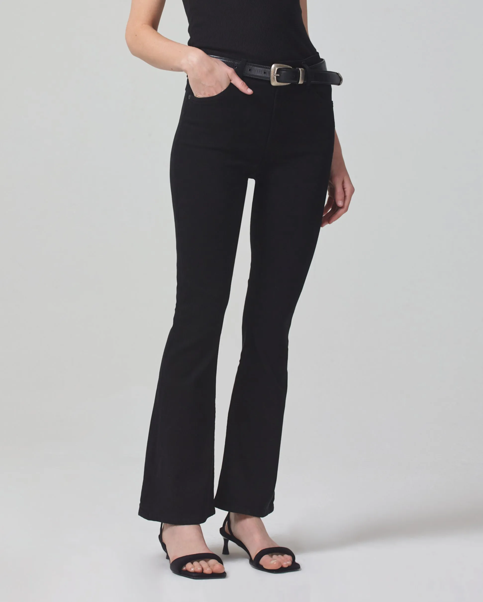 LILAH HIGH RISE BOOTCUT / PLUSH BLACK