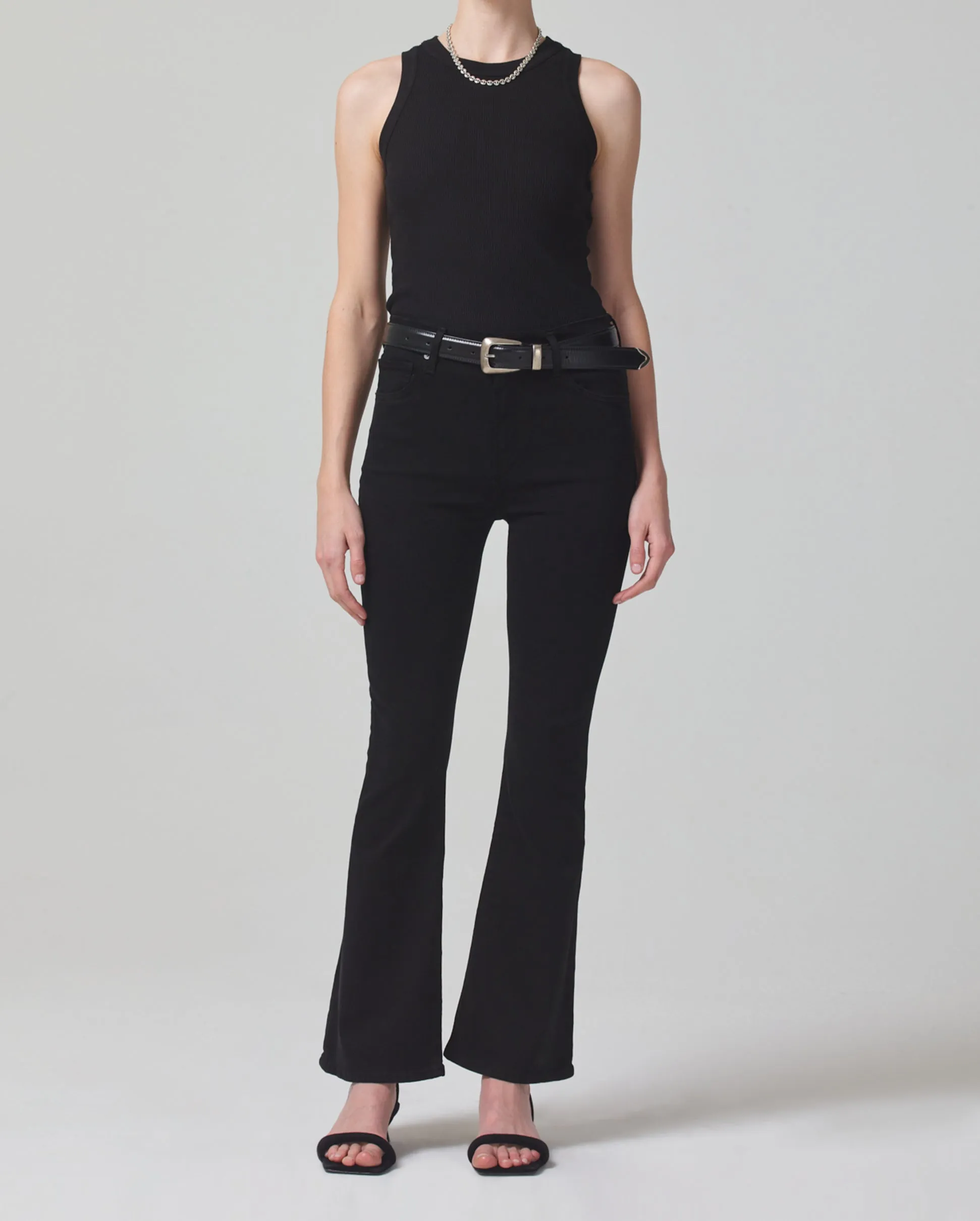 LILAH HIGH RISE BOOTCUT / PLUSH BLACK