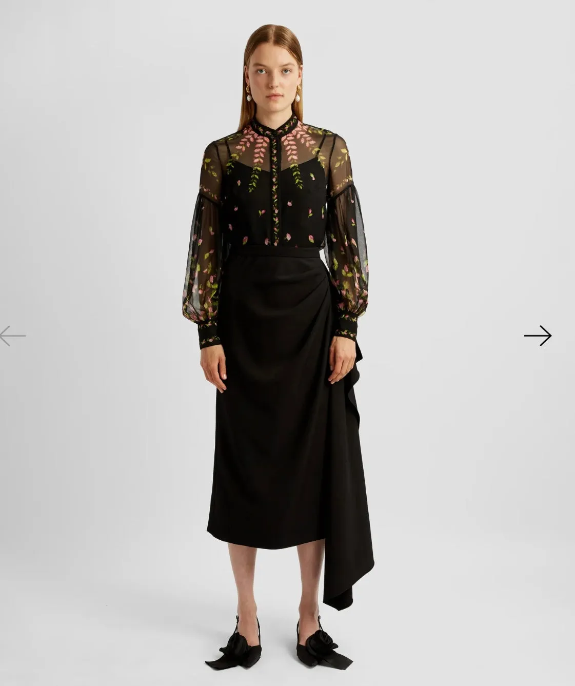 Lucia Silk Voile Blouse